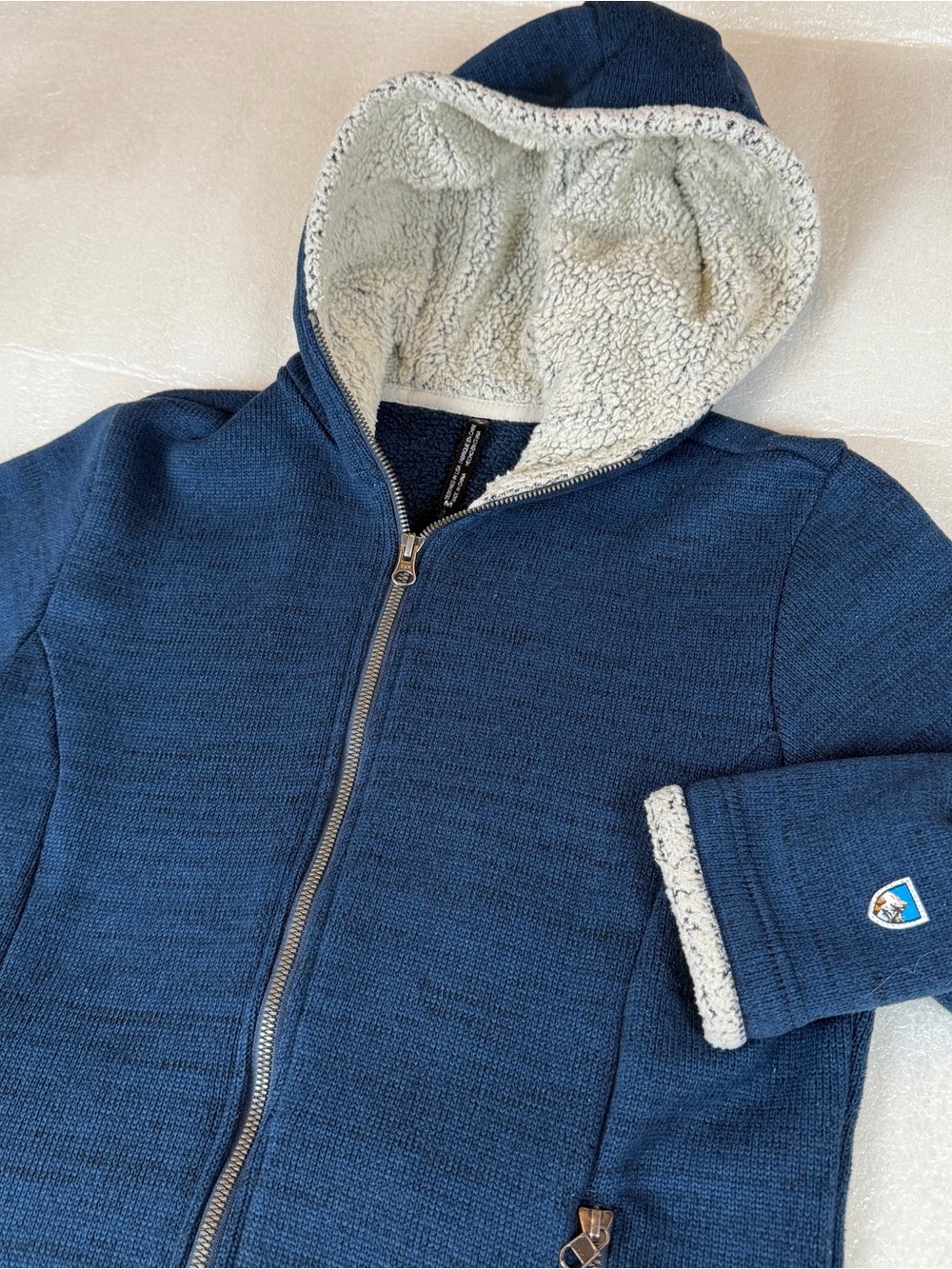 Kuhl Fleece Lined Jacket Full Zip Hood Alaska Alska Size Medium Women’s 4148


M